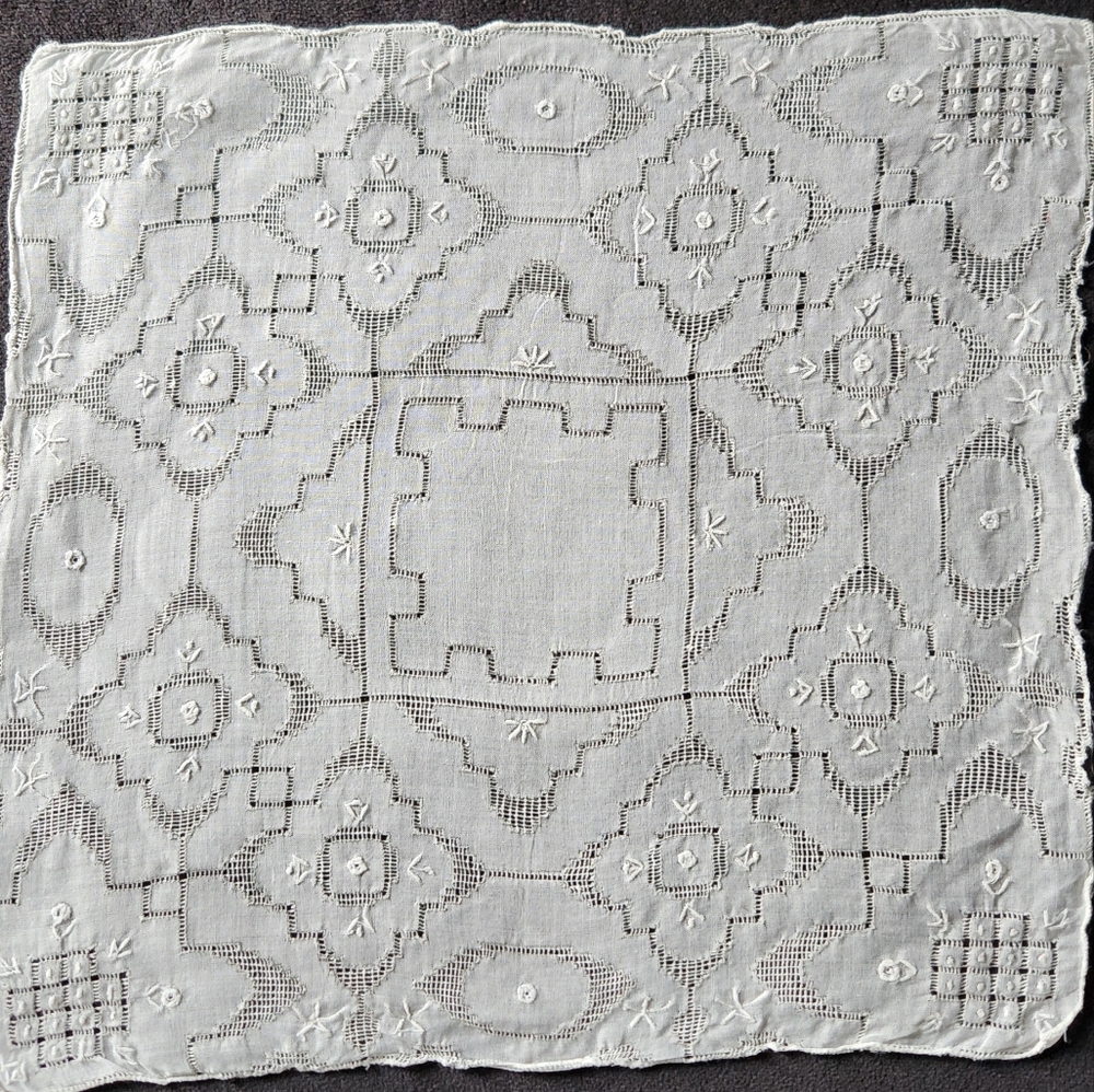 ANTIQUE APPENZAL HANDKERCHIEF